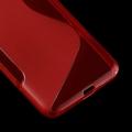 Силиконовый чехол для HTC One E9 Plus красный S-образный