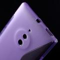 Силиконовый чехол для Nokia Lumia 830 фиолетовый S-shape