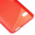 Силиконовый чехол для Huawei Honor 4C красный S-образный