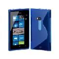 Купить Силиконовый чехол для Nokia Lumia 900 синий на Apple-Land.ru