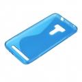 Силиконовый чехол для ASUS ZenFone Selfie ZD551KL синий S-образный