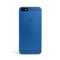 Ультратонкий пластиковый чехол для iPhone 5 5S Синий