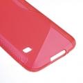 Силиконовый чехол для Samsung Galaxy S5 S-образный красный