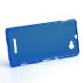 Силиконовый чехол для Sony Xperia M синий FRESH