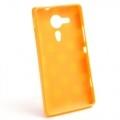Силиконовый чехол для Sony Xperia SP оранжевый Bubble
