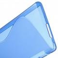 Силиконовый чехол для Sony Xperia M2 Aqua синий S-Shape