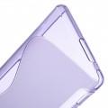 Купить Силиконовый чехол для Sony Xperia M2 Aqua фиолетовый S-shape на Apple-Land.ru