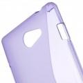 Силиконовый чехол для Sony Xperia M2 фиолетовый S-shape