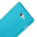 Силиконовый чехол для Sony Xperia M2 голубой