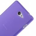 Силиконовый чехол для Sony Xperia M2 фиолетовый