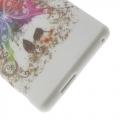 Силиконовый чехол для Sony Xperia M2 с орнаментом Butterfly
