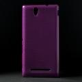 Купить Силиконовый чехол для Sony Xperia С3 фиолетовый Shine на Apple-Land.ru