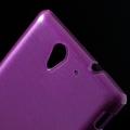 Силиконовый чехол для Sony Xperia С3 фиолетовый Shine