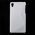 Купить Силиконовый чехол для Sony Xperia Z2 белый S-shape на Apple-Land.ru