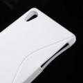Силиконовый чехол для Sony Xperia Z2 белый S-shape