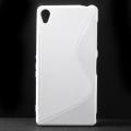Купить Силиконовый чехол для Sony Xperia Z3 / Z3 Dual белый S-shape на Apple-Land.ru