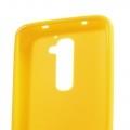 Силиконовый чехол для LG G2 желтый