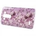 Купить Силиконовый чехол для LG G3 Purple Butterfly на Apple-Land.ru