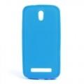 Купить Силиконовый чехол для HTC Desire 500 голубой на Apple-Land.ru