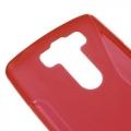 Силиконовый чехол для LG G3 s красный S-Shape