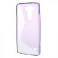 Купить Силиконовый чехол для LG G3 s фиолетовый S-Shape на Apple-Land.ru