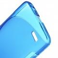 Силиконовый чехол для Huawei Honor 3X голубой