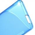 Силиконовый чехол для Huawei Honor 3 голубой