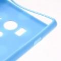 Силиконовый чехол для Sony Xperia Acro S голубой Bubble