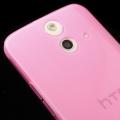 Силиконовый чехол для HTC One E8 розовый