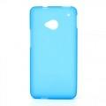 Купить Силиконовый чехол для HTC One M7 голубой на Apple-Land.ru