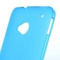 Купить Силиконовый чехол для HTC One M7 голубой на Apple-Land.ru
