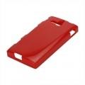 Силиконовый чехол для Sony Xperia U красный