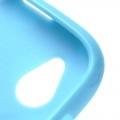 Силиконовый чехол для HTC Desire X голубой Bubble