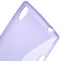 Силиконовый чехол для Sony Xperia T3 фиолетовый S-Shape