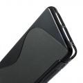 Силиконовый чехол для Sony Xperia Z1 Compact черный S-shape