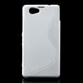 Купить Силиконовый чехол для Sony Xperia Z1 Compact белый S-shape на Apple-Land.ru