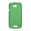 Силиконовый чехол для HTC One S зеленый