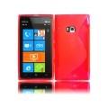 Купить Силиконовый чехол для Nokia Lumia 900 красный на Apple-Land.ru