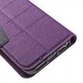 Чехол книжка для iPhone 5 и iPhone 5S фиолетовый Mercury Case On