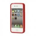 Силиконовый чехол для iPhone 4 4S красный