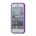 Чехол для iPhone 5 5S прозрачный и фиолетовый