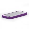 Чехол для iPhone 5 5S прозрачный и фиолетовый