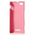 Купить Кейс чехол для Sony Xperia M розовый на Apple-Land.ru