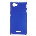 Купить Пластиковый чехол для Sony Xperia L синий на Apple-Land.ru