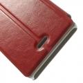 Чехол книжка для Nokia X2 Dual Sim красный