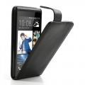 Купить Кожаный чехол книжка для HTC Desire 600 черный на Apple-Land.ru