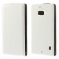 Купить Кожаный Down flip чехол для Nokia Lumia 930 белый Leechi на Apple-Land.ru