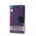 Чехол книжка для Sony Xperia M2 Purple/Dark Blue