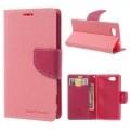 Купить Чехол книжка для Sony Xperia Z1 Compact Pink на Apple-Land.ru