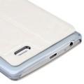 Кожаный чехол книжка для LG G3 BASEUS Silver